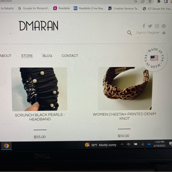 Like-new DMARAN leopard headband - Picture 6 of 6